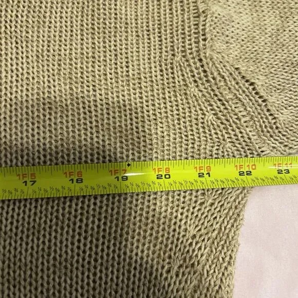 Aerie Sweater size Medium Brown Pullover Cropped Soft Cozy casual FLAW - Picture 10 of 11